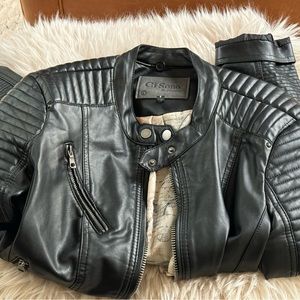 Faux leather jacket